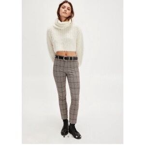 NWT Free People Molly Slim Plaid Women's Pants